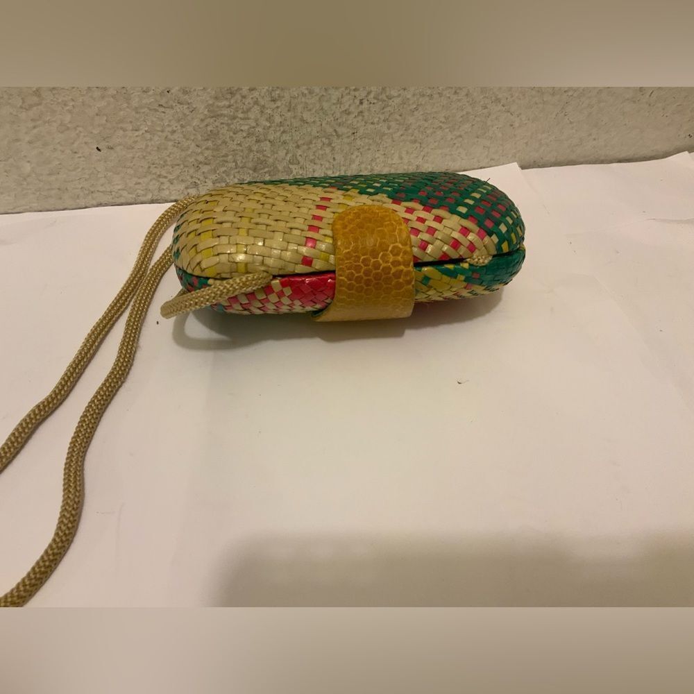 John Carlo creations Woven Box Multicolor Hand Evening Lunch Crossbody Bag